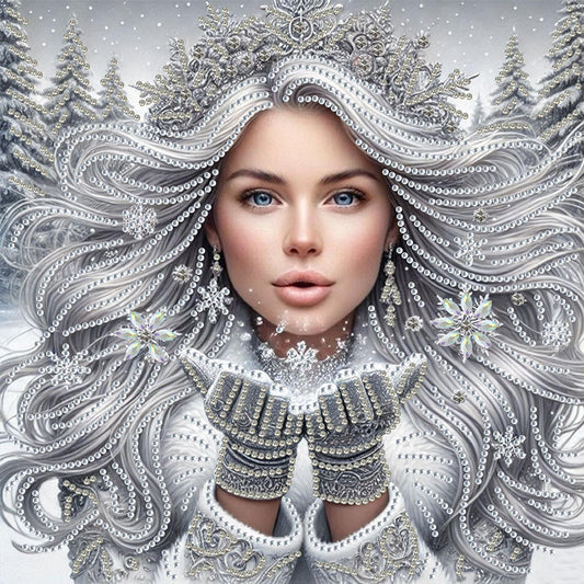 Enchanting Woman - Special Shaped Drill Diamond Painting 30*30CM