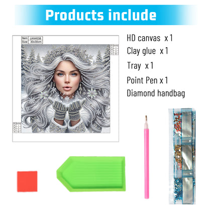 Enchanting Woman - Special Shaped Drill Diamond Painting 30*30CM