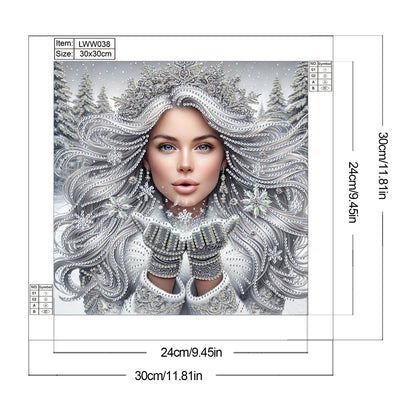 Enchanting Woman - Special Shaped Drill Diamond Painting 30*30CM