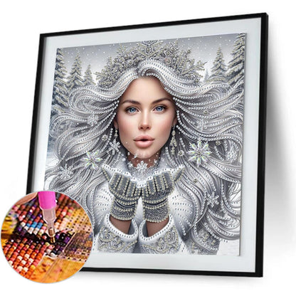 Enchanting Woman - Special Shaped Drill Diamond Painting 30*30CM