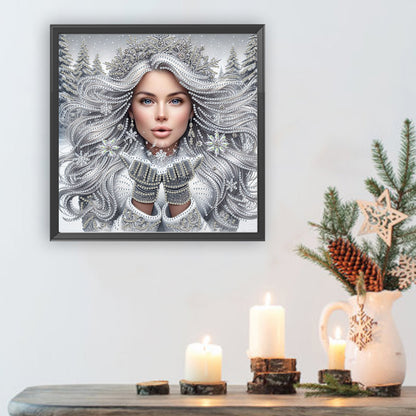 Enchanting Woman - Special Shaped Drill Diamond Painting 30*30CM