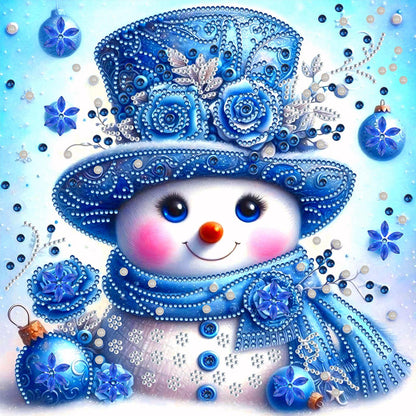 Snowy Snowman - Special Shaped Drill Diamond Painting 30*30CM
