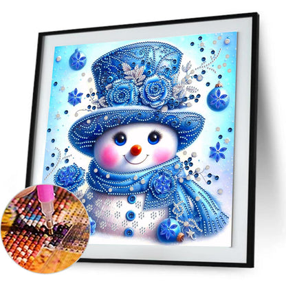 Snowy Snowman - Special Shaped Drill Diamond Painting 30*30CM