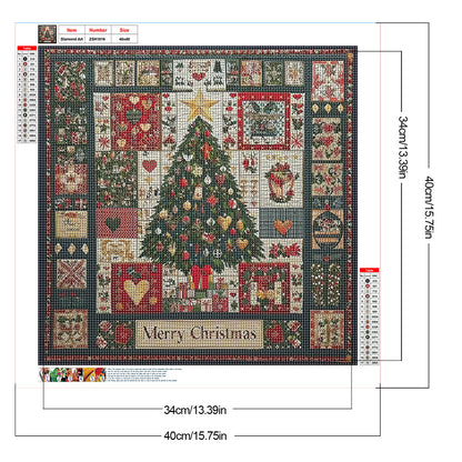 Christmas Atmosphere - Full Round Drill Diamond Painting 40*40CM