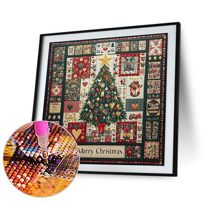 Christmas Atmosphere - Full Round Drill Diamond Painting 40*40CM