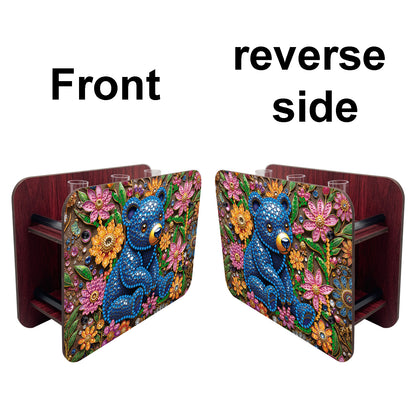 Gem Bear DIY Diamond Painting Wooden Tube Vase for Adults Gift Idea Home Decor