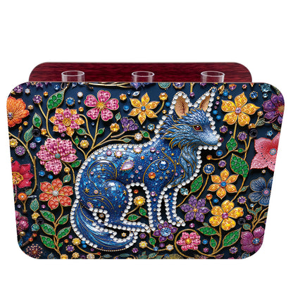 Gem Wolf DIY Diamond Painting Wooden Tube Vase for Adults Gift Idea Home Decor