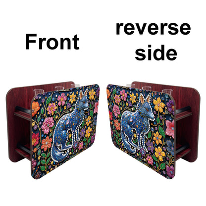 Gem Wolf DIY Diamond Painting Wooden Tube Vase for Adults Gift Idea Home Decor