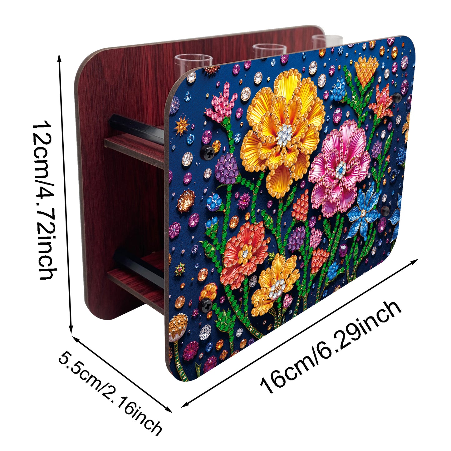 Flower DIY Diamond Painting Wooden Tube Vase for Adults Gift Idea Home Decor