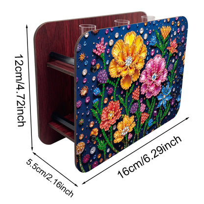 Flower DIY Diamond Painting Wooden Tube Vase for Adults Gift Idea Home Decor