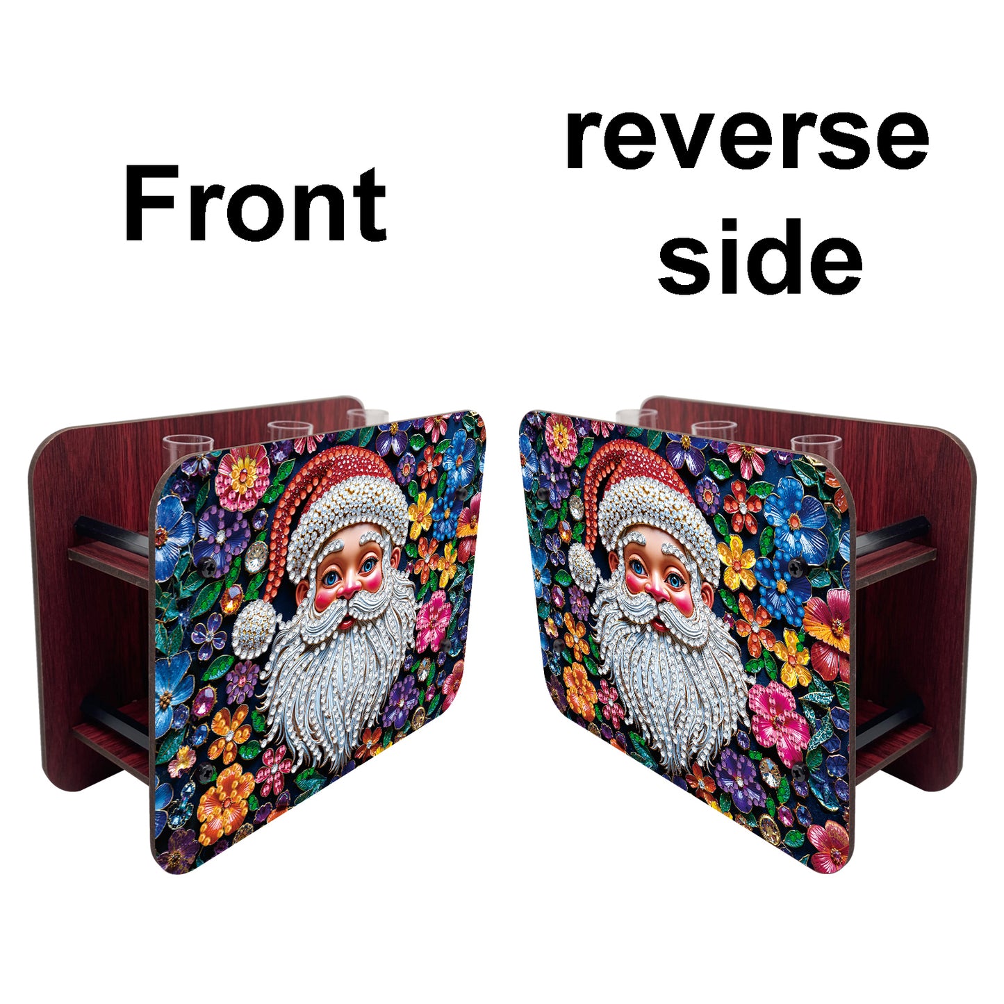 Santa Claus DIY Diamond Painting Wooden Tube Vase for Adults Gift Home Decor