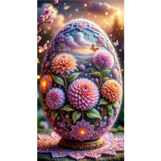 Flower - Full Round Drill Diamond Painting 40*70CM