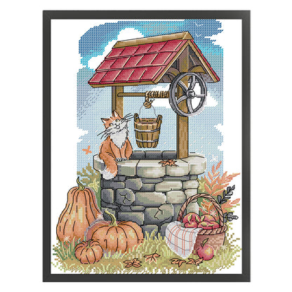 Original Well Of Hope - 14CT Stamped Cross Stitch 26*34CM (Joy Sunday)