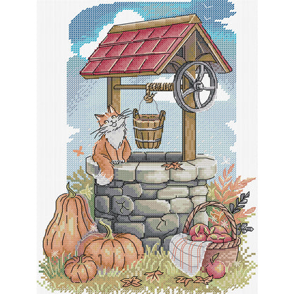 Original Well Of Hope - 14CT Stamped Cross Stitch 26*34CM (Joy Sunday)