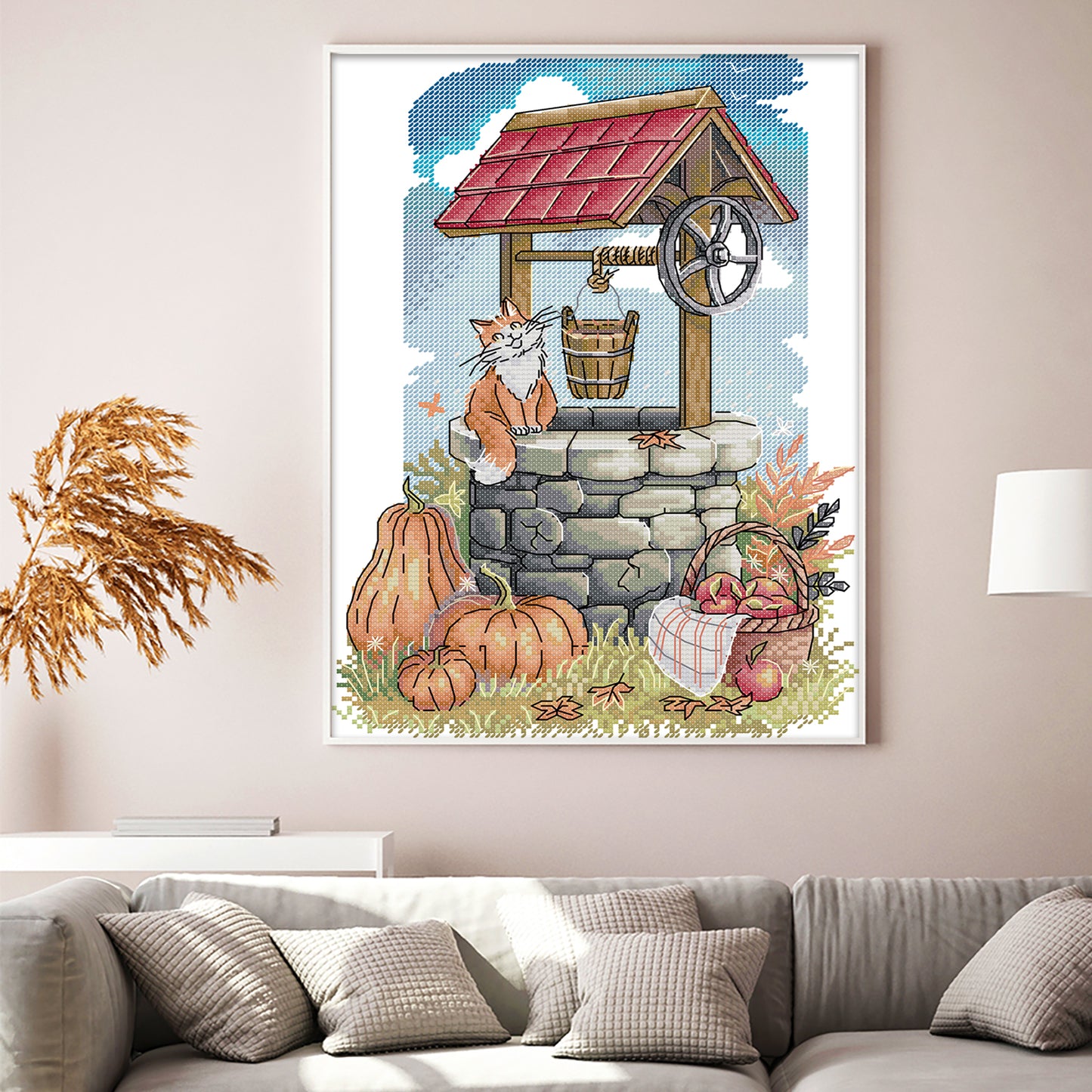 Original Well Of Hope - 14CT Stamped Cross Stitch 26*34CM (Joy Sunday)