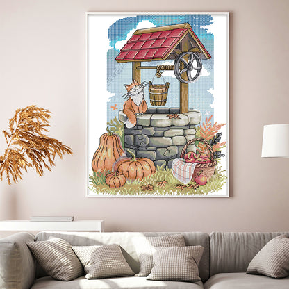 Original Well Of Hope - 14CT Stamped Cross Stitch 26*34CM (Joy Sunday)