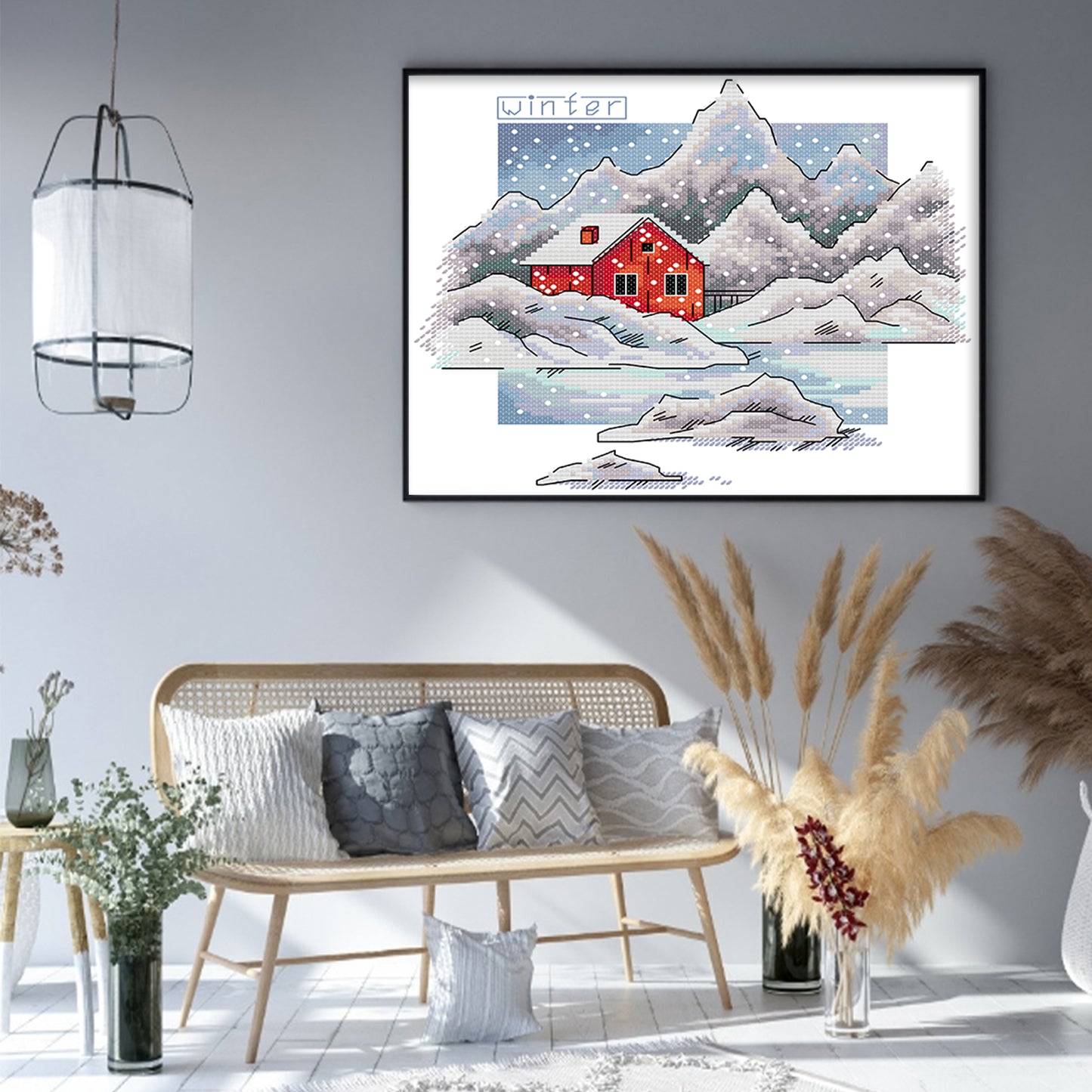 Winter - 14CT Stamped Cross Stitch 26*22CM (Joy Sunday)