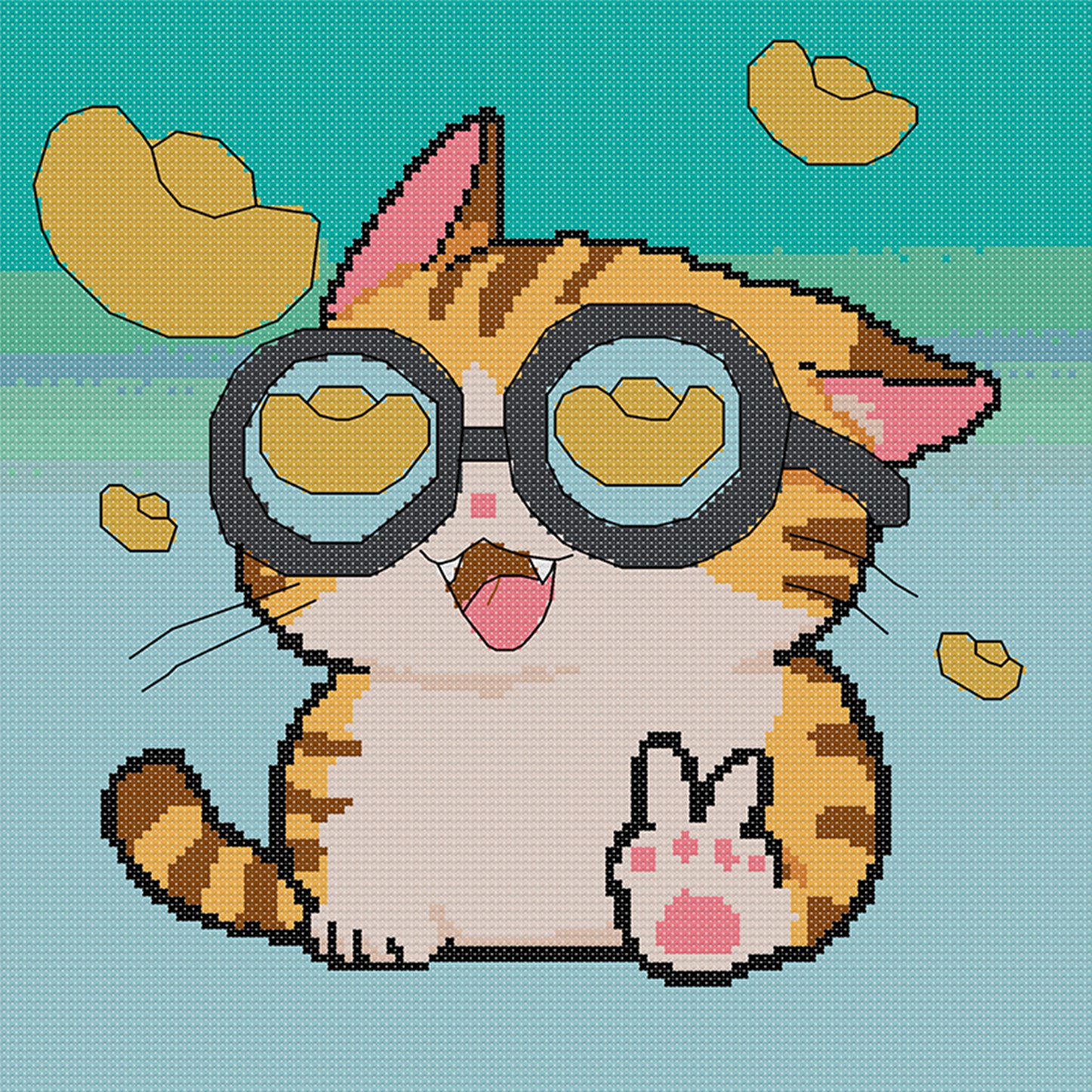 May Those Who See This Prosper! - 14CT Stamped Cross Stitch 31*31CM (Joy Sunday)