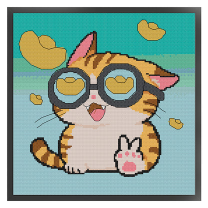 May Those Who See This Prosper! - 14CT Stamped Cross Stitch 31*31CM (Joy Sunday)