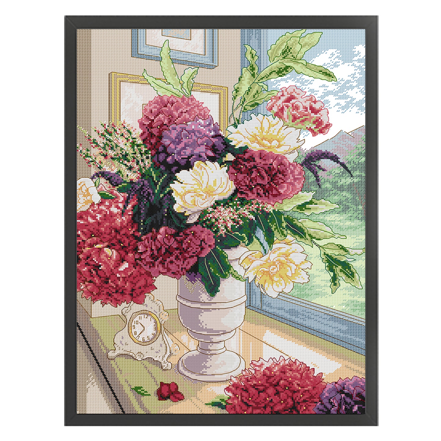 A Bouquet Of Flowers - 14CT Stamped Cross Stitch 41*54CM (Joy Sunday)