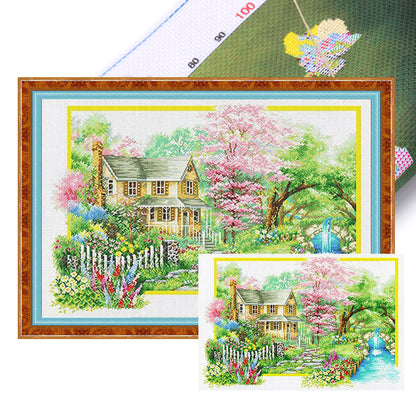 Spring'S Charm - 11CT Stamped Cross Stitch 85*60CM (Mona Lisa Brand)