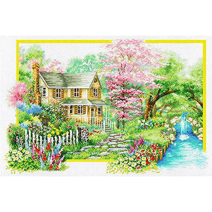 Spring'S Charm - 11CT Stamped Cross Stitch 85*60CM (Mona Lisa Brand)