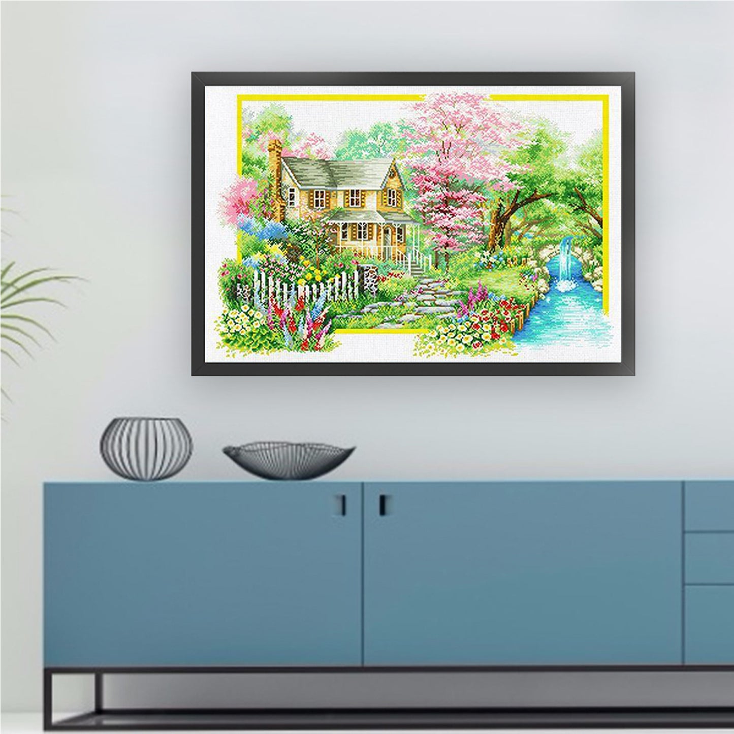 Spring'S Charm - 11CT Stamped Cross Stitch 85*60CM (Mona Lisa Brand)