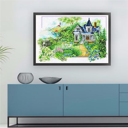 Summer'S Refreshment - 11CT Stamped Cross Stitch 85*60CM (Mona Lisa Brand)