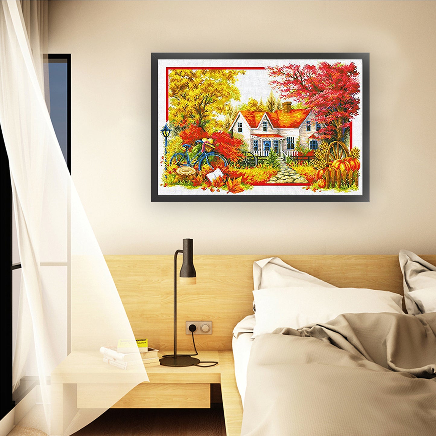 Autumn'S Abundance - 11CT Stamped Cross Stitch 85*60CM (Mona Lisa Brand)