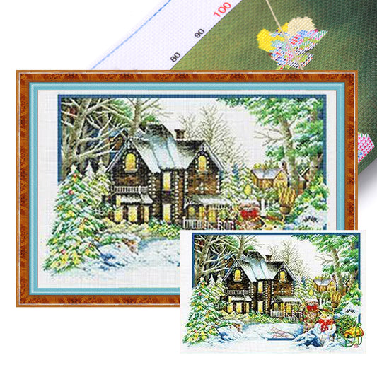Winter'S Tenderness - 11CT Stamped Cross Stitch 85*60CM (Mona Lisa Brand)