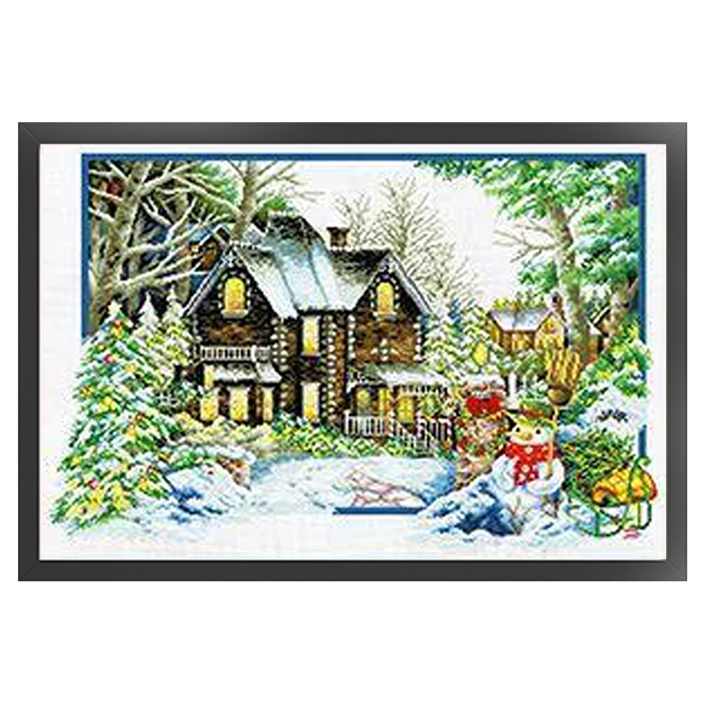 Winter'S Tenderness - 11CT Stamped Cross Stitch 85*60CM (Mona Lisa Brand)