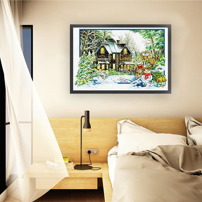 Winter'S Tenderness - 11CT Stamped Cross Stitch 85*60CM (Mona Lisa Brand)