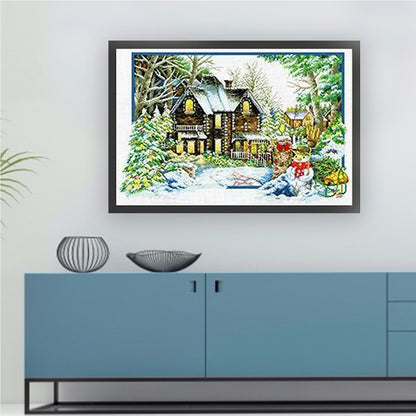 Winter'S Tenderness - 11CT Stamped Cross Stitch 85*60CM (Mona Lisa Brand)