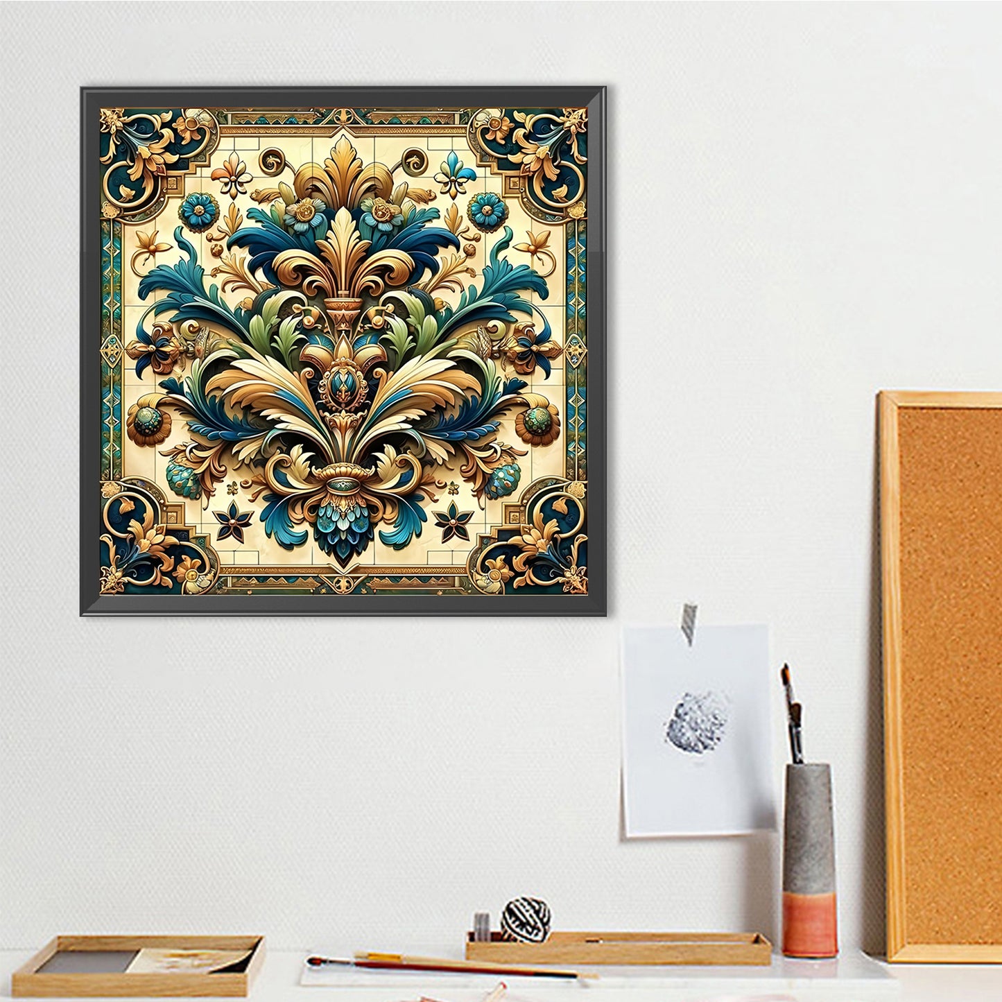 Floral Datura - Full Round Drill Diamond Painting 40*40CM