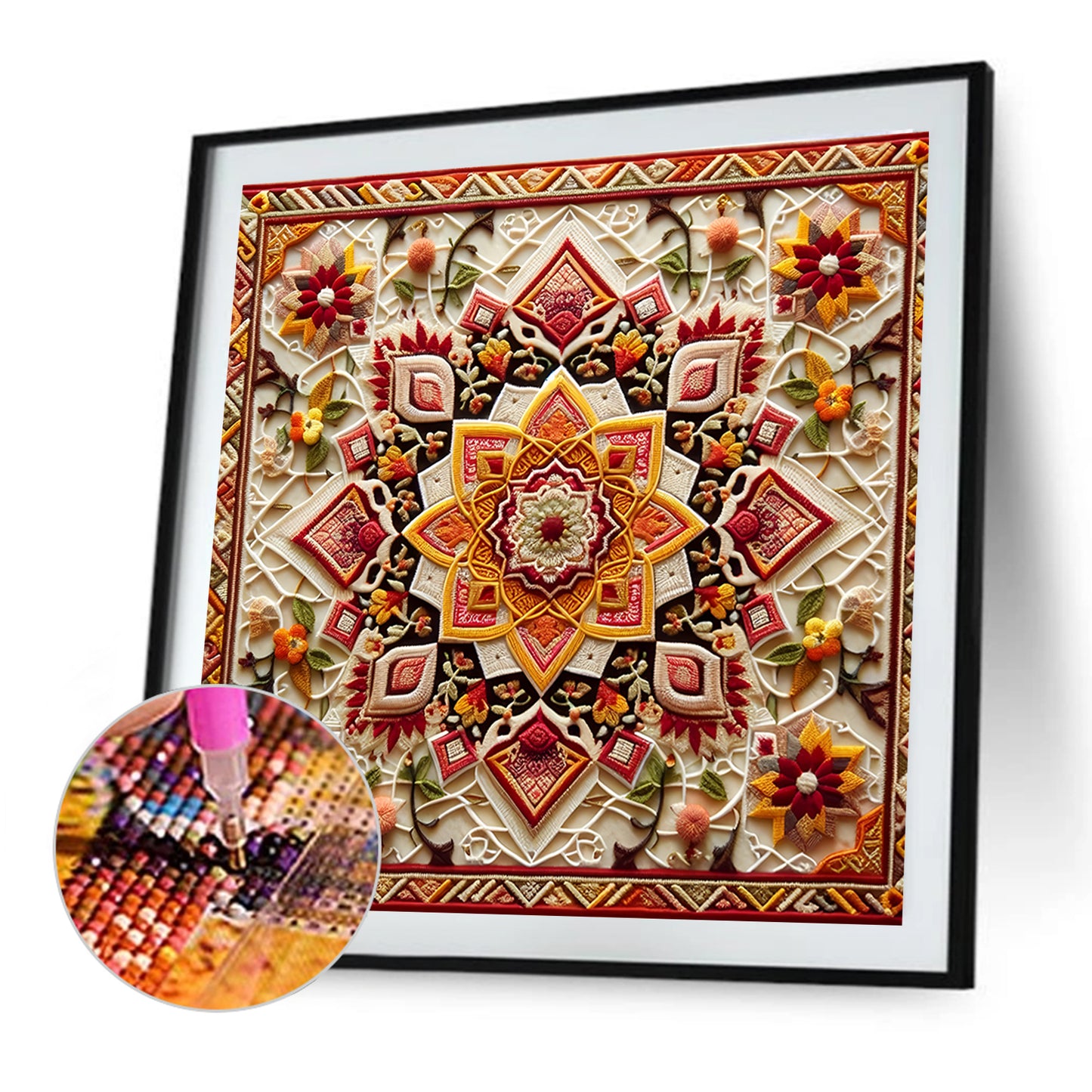 Floral Datura - Full Round Drill Diamond Painting 40*40CM