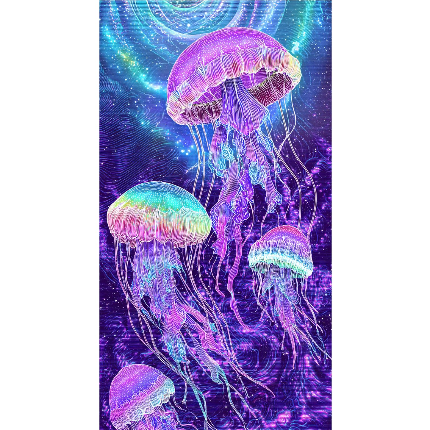 Jellyfish - Full Round Drill Diamond Painting 40*70CM