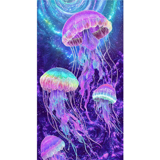 Jellyfish - Full Round Drill Diamond Painting 40*70CM