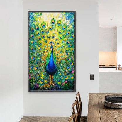 Peacock - Full Round Drill Diamond Painting 40*70CM