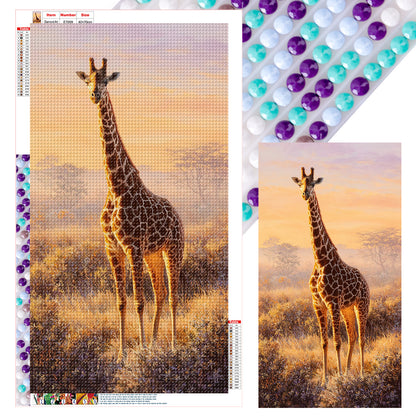 Giraffe - Full Round Drill Diamond Painting 40*70CM