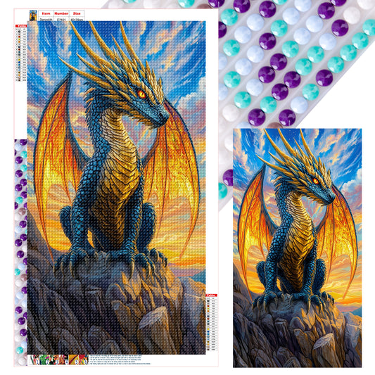 Dinosaurs - Full Round Drill Diamond Painting 40*70CM