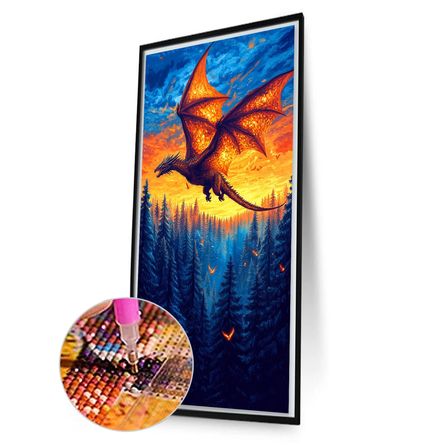 Dinosaurs - Full Round Drill Diamond Painting 40*70CM