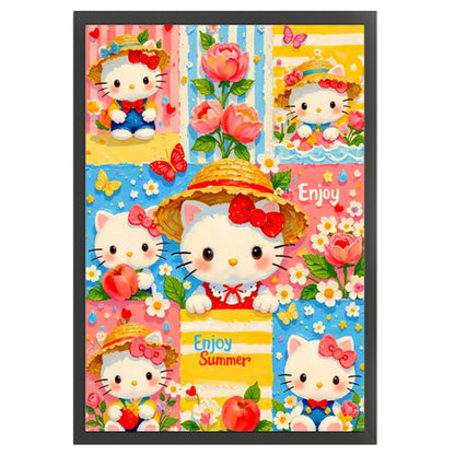 Hello Kitty - 11CT Stamped Cross Stitch 50*70CM (Mona Lisa Brand)