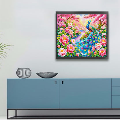 Flowers Bloom In Wealth And Prosperity - 11CT Stamped Cross Stitch 75*68CM(Mona Lisa Brand)