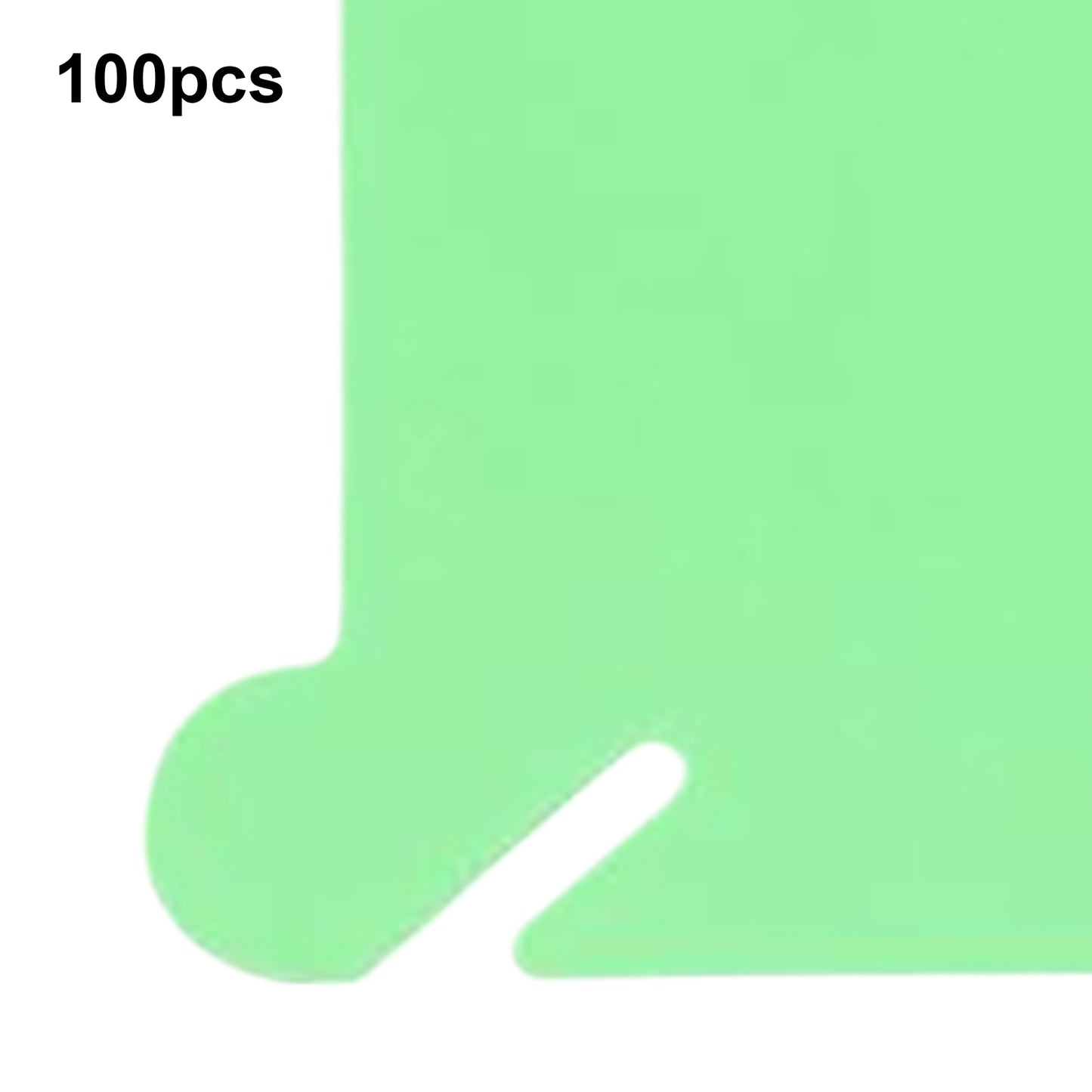 100 PCS Embroidery Floss Bobbins Plastic Embroidery Thread Cards (Frosted Green)