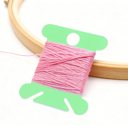100 PCS Embroidery Floss Bobbins Plastic Embroidery Thread Cards (Frosted Green)