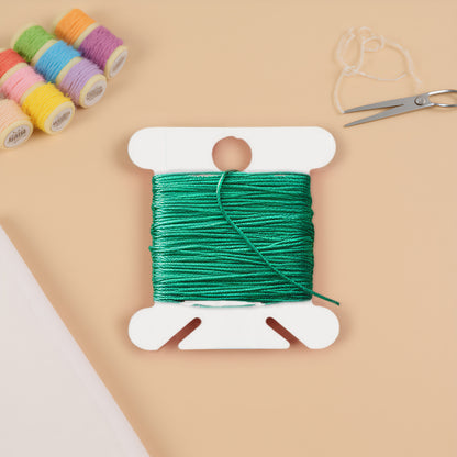 100 PCS Embroidery Floss Bobbins Plastic Embroidery Thread Cards (Milky)