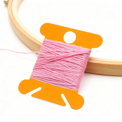 100 PCS Embroidery Floss Bobbins Plastic Embroidery Thread Cards (Orange)