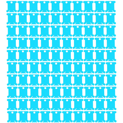 100 PCS Embroidery Floss Bobbins Plastic Embroidery Thread Cards (Dark Blue)