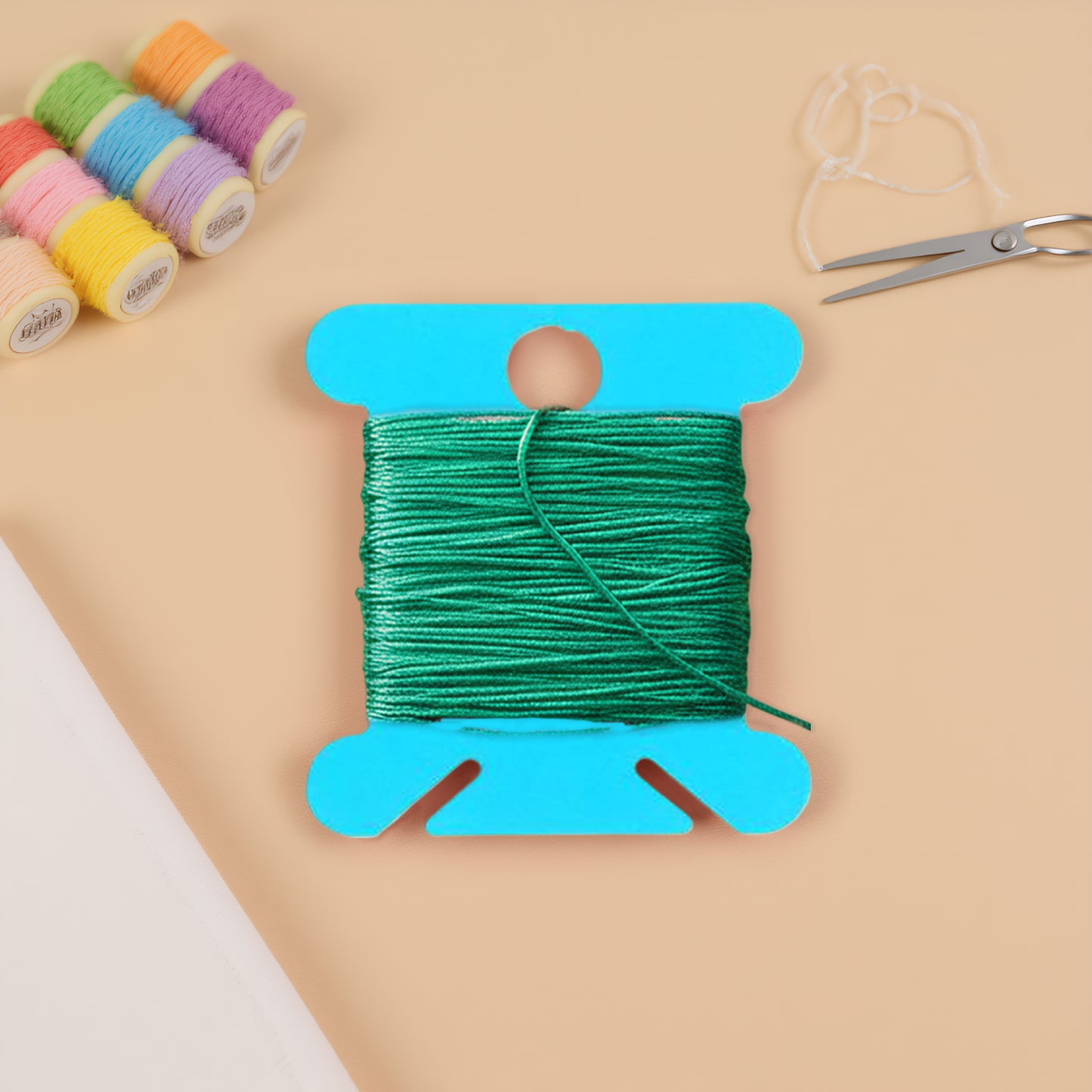 100 PCS Embroidery Floss Bobbins Plastic Embroidery Thread Cards (Dark Blue)