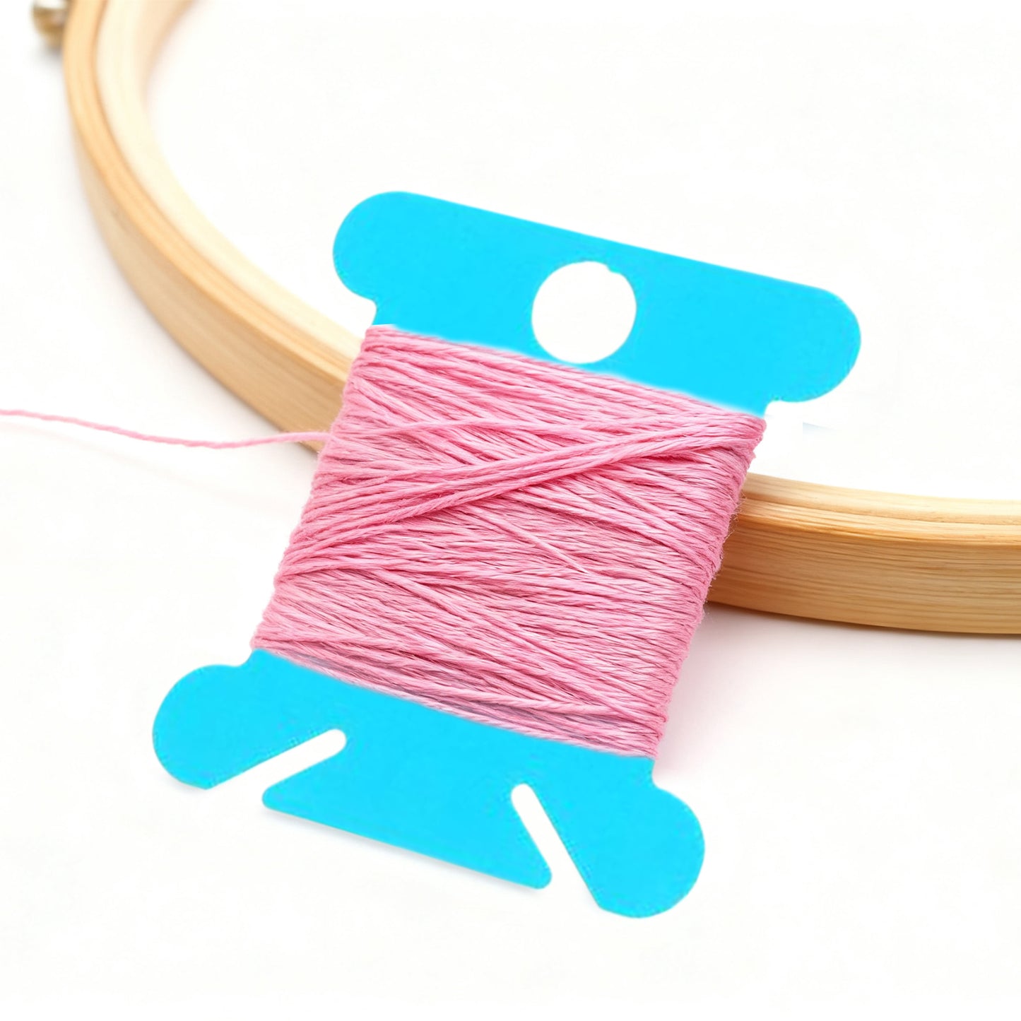 100 PCS Embroidery Floss Bobbins Plastic Embroidery Thread Cards (Dark Blue)